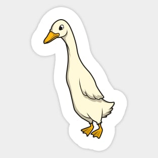 Kawaii indian runner duck Sticker